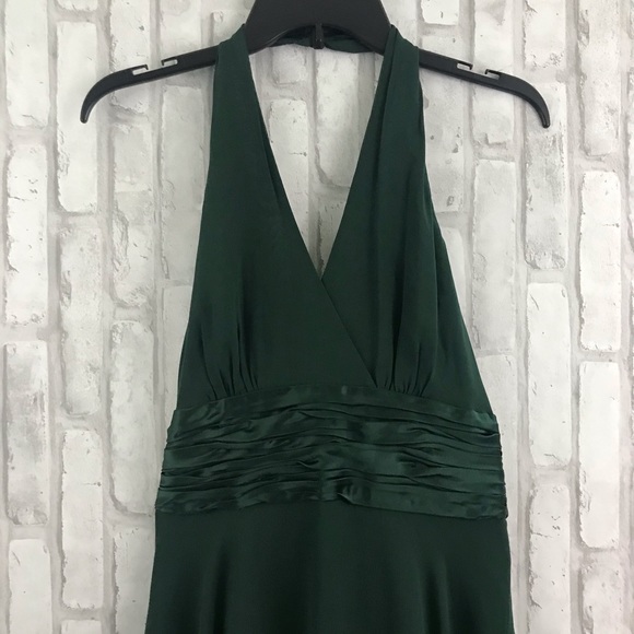 Maggy London Green Silk Halter Dress - Picture 5 of 10